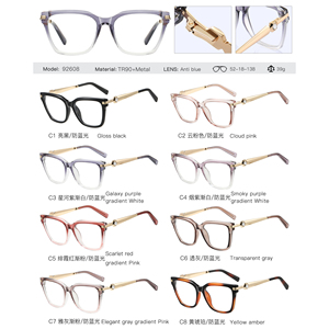 MS 92608 <span class=keywords><strong>Gafas</strong></span> <span class=keywords><strong>de</strong></span> Moda para Mujer con Protección Anti-Luz Azul, Montura Cuadrada Redonda con Detalles Hexagonales <span class=keywords><strong>de</strong></span> Cristal, Aptas para Lentes <span class=keywords><strong>Graduadas</strong></span> - Product Image 6