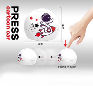 Quà tặng khuyến mãi viên nang Đồ chơi máy bán hàng tự động mini động vật pull-back xe vui trứng viên nang món quà nhỏ Báo Chí phục hồi - Product Image 6