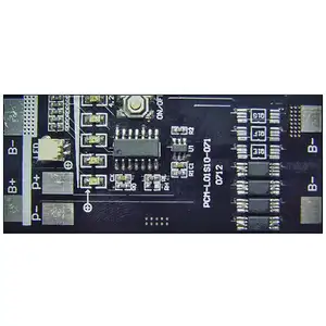 1S 10a Bms Voor 3.6V 3.7V Li-Ion/Lithium/Li-Polymeer 3V 3.2V Lifepo4-batterij Met Led-Indicatielampmaat L36 * W7.5 * T 0.8Mm