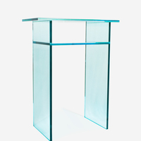 Tables en acrylique personnalisées, pieds de table transparents, options de couleurs transparentes, pour la décoration de mariage et d'hôtel, épaisseur personnalisée