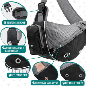 Free sample Pet <b>Carrier</b> Bags Reflective Portable Durable Breathable Neck Sling Single Shoulder <b>Dog</b> Bags Adjustable <b>Backpack</b> Bag - Product Image 4