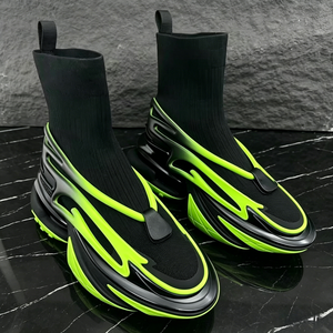 Zapatos Deportivos de Diseño de Alta Calidad para Hombre, con Amortiguación, Transpirables, de Cuero Genuino y Malla, con Estilo Escultural - Product Image 2