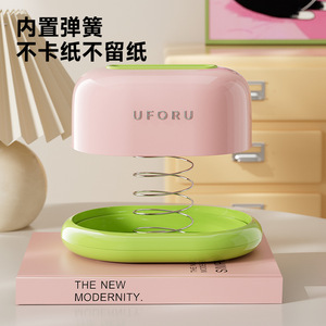 Caja de pañuelos Uforu Spring, amarilla y rosa, impermeable, multiusos, para el hogar y el coche, diseño práctico - Product Image 3