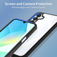 Coque de téléphone hybride TPU PC personnalisée Sanfeng pour Samsung A16 A17 A26 A27 A36 A37 A56 A57, antichoc, transparente, vente en gros
