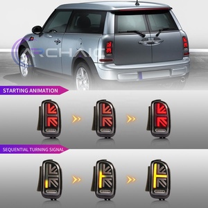 Feu arrière LED archaïque pour <span class=keywords><strong>MINI</strong></span> Cooper <span class=keywords><strong>Clubman</strong></span> R55 2007-2014 avec animation séquentielle <span class=keywords><strong>Mini</strong></span> Cooper R55 feux arrière feu arrière - Product Image 4