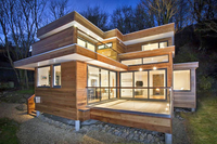 Maison moderne préfabriquée de luxe Villa duplex Maison personnalisée à structure en acier léger de Chine Installation rapide et de haute qualité