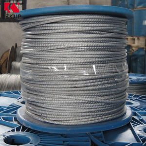 ผู้ผลิตมืออาชีพ <span class=keywords><strong>สาย</strong></span>เคเบิลเหล็กชุบสังกะสีเคลือบพลาสติก หรือ<span class=keywords><strong>สาย</strong></span>เคเบิลเหล็กกล้าไร้สนิม 1x7 - Product Image 2