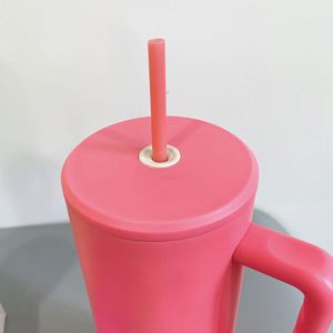 H3.0 Blank Sublimation Bright Matte <b>40oz</b> <b>Tumbler</b> Gym Sport Water Bottle Car Travel Coffee Mug <b>with</b> Straw - Product Image 4