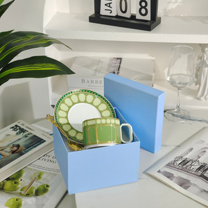 Wholesale New European Bone China <b>Cups</b> and <b>Saucers</b> for Afternoon <b>Tea</b> - Product Image 2