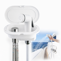 Boîte de douche marine encastrée chaude et froide avec douchette extractible pour bateau, camping-car, yacht