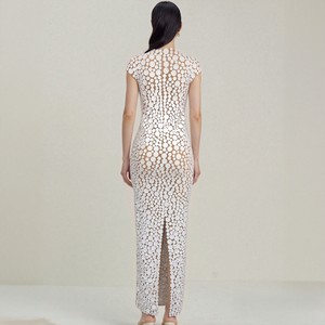 Summer Trending Handmade <strong>White</strong> Elegant Sleeveless Split <strong>Long</strong> Midi Sexy <strong>Women</strong> <strong>Dress</strong> - Product Image 2