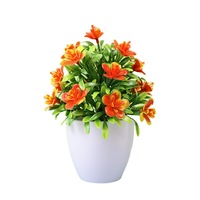 Plante verte artificielle en pot, mini bonsaï, ornement de bureau, plante artificielle créative pour la maison, le bureau, le mariage, décoration intérieure