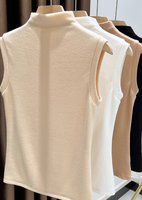Nuevo Chaleco de Punto sin Mangas con Cuello en V para Mujer, Resistente a las Arrugas, Ajustado, Elástico, Cálido y Casual, para Combinar con una Blusa Básica