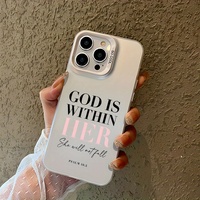 Coque de téléphone antichoc à motif IMD pour iPhone 16 Pro Max et 15 Pro Max Coque de téléphone portable antichoc