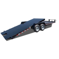Remorque à inclinaison de 22x6 pieds avec pont avant fixe Capacité de charge de 4500kg Remorque à inclinaison avec rampe Coupleur de 2 à 5/16 pouces