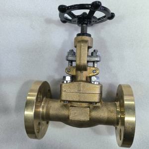 Válvula Globo Forjada Manual de Operação On/Off em Bronze de Alumínio C95800 Design API602 Conexão <span class=keywords><strong>Flange</strong></span> X <span class=keywords><strong>Flange</strong></span> Água do Mar OEM Carvão - Product Image 3