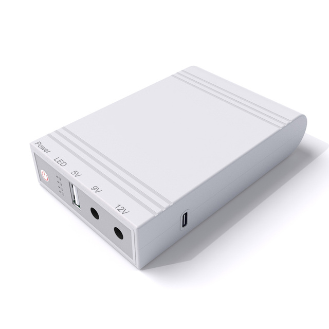 Wholesale Mini DC UPS Single Phase Standby Portable Backup 38.48Wh 24W 5V/9V/12V Type-C Input 10400mAh Lithium Battery WIFI
