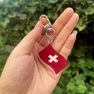 Llavero de Plástico con Logotipo Personalizado de la Copa <span class=keywords><strong>Mundial</strong></span> de Fútbol, Bandera Nacional, Regalo para Fanáticos, Souvenir Duradero y Ligero, Banderas de Todos los Países - Product Image 6