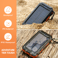 Portable 20000 Mah banque d'alimentation solaire batteries solaires chargeur batterie externe pour téléphone portable chargeur de téléphone à énergie solaire