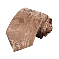Cravate pour homme HAIBEI en microfibre tissée jacquard à motif floral uni Paisley, design uni pour le cou