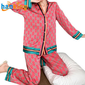 Ehanking-Ensemble de pyjamas à manches longues pour la maison, imprimé floral, pour le printemps et l'automne - Product Image 6