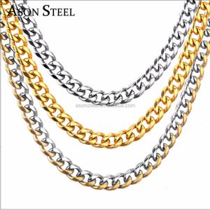 Collar de Cadena de Serpiente en Color Dorado para Hombre, Joyería al por Mayor, Nueva Tendencia, 3 Colores, Ancho de 3mm/5mm/10mm - Product Image 1