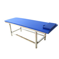 Lit de massage de beauté au design moderne personnalisable, plaque en acier inoxydable renforcée, trous pour éponge, appui-tête intégré, utilisation hôtelière