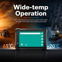 Tablette robuste embarquée 7 pouces 1000 Nits GPS 4G Android 13 OS étanche et antichoc 8 Go + 128 Go pour la gestion des camions de collecte des déchets