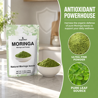 Aeglewell OEM Poudre de feuilles de Moringa naturelle la plus vendue, Extrait de feuilles de Moringa 100% pur, Poudre de feuilles de Moringa