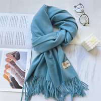 Écharpe en pashmina solide de qualité supérieure pour femmes, châle épais et chaud, parfait pour les cadeaux, les événements et l'usage quotidien