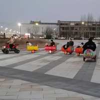 Tren Infantil sin Rieles con Forma de Barril de Petróleo, con Luces LED y Música para Parques de Diversiones, Centros Comerciales y Áreas de Juegos al Aire Libre