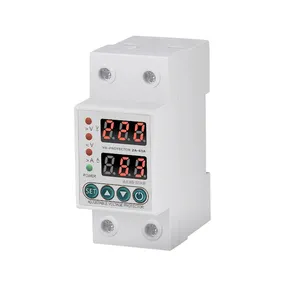 AKKOSTAR High Quality 63A Single Phase Digital Current Over Under Adjustable Voltage Protector