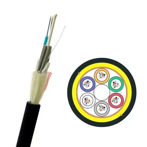 Asu Cable Mini Adss Fiber Optic G652d 12core Single Jacket 48 96 72 Core Adss 48 Span 100 Adss