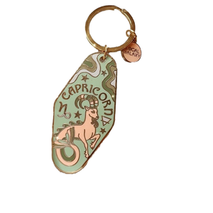 Porte-clés en alliage de zinc émaillé 12 constellations, breloque créative du zodiaque, petit pendentif pour sac, cadeau - Product Image 1