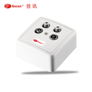 Gecen Tường Ổ Cắm SATV CATV FM GW-2104E - Product Image 1