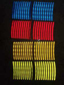 20pcs לילה נהיגה בטיחות רעיוני רכב גלגל רכזת מדבקות גבוהה פס רעיוני קלטת עבור אופנוע אופניים אוניברסלי מדבקות - Product Image 6