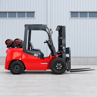 EPA Tier 4 Zugelassener 3000kg Propan-Gabelstapler mit Nissan K25 Motor, Niedrige Emissionen für Kühlketten-Logistik und -Vertrieb