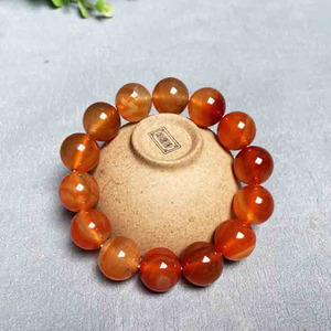 Bracelet en cornaline - 6 mm ou 8 mm 10 mm 12 mm 14 mm - Pierre précieuse authentique - Bijou en cristal - Cadeau pour elle - Bracelet en cornaline fait main - Product Image 5