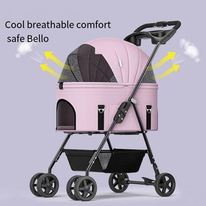 Carrito Plegable Portátil para Mascotas, Venta al Por Mayor de Fábrica, Tamaño Grande y Pequeño, Diseño Moderno, Bolsa para Viajes de Perros y Gatos, Hecho en China - Product Image 3