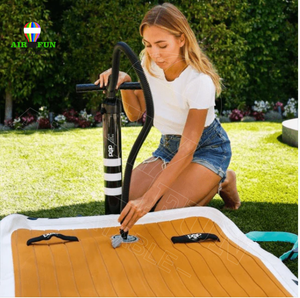 Airfun du thuyền Yoga thả khâu nền tảng sàn cứng <span class=keywords><strong>PVC</strong></span> nước bơi hồ bơi nổi Dock <span class=keywords><strong>mat</strong></span> với thang cho hồ - Product Image 4