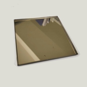 <b>Small</b> Cut Size Custom Modern square Shape Beveled Edge Bronze <b>Mirror</b> Tile Pieces for Wall - Product Image 3