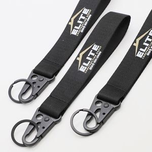 Custom Printed <b>Nylon</b> Keychain Lanyard with Eagle Claw Hook for Construction Business Gift Wholesale Short Lanyards - Product Image 4