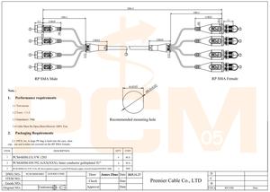 Câble d'antenne externe MIMO <span class=keywords><strong>4x4</strong></span> RP-SMA Mâle vers RP-SMA Femelle RG-113 Micro Câble Coaxial pour Routeur Wifi 5G 4G LTE et Passerelle - Product Image 2