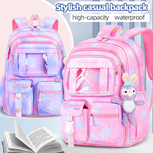 New Design Fashion Trend Students School Bags 1-6 Grades to Reduce the Burden of Portable Shoulder Bags for School Girl Children - Product Image 5