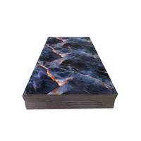 Venta al por mayor de PVC UV de mármol de alto brillo tablero para la decoración de interiores diseño floral moderno impermeable UV tablero de mármol