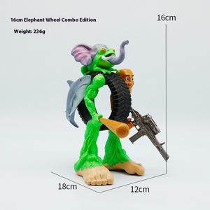 Explosiones transfronterizas Shanghai Jing Monster Muñeca de <span class=keywords><strong>elefante</strong></span> de PVC hecha a mano Adornos periféricos de escritorio para <span class=keywords><strong>el</strong></span> modelo AI de maternidad - Product Image 3