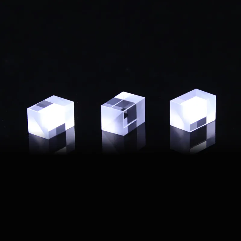 Geklebtes Prisma Voll transparentes Prisma Optisches Glas würfels trahl spalt prisma aus K9-Material