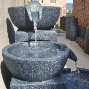 Fuente de agua Chunshan para jardín exterior con plantas y pecera, 110-230V, cascada decorativa, adorno paisajístico - Product Image 3