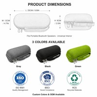 Estuche Rígido Impermeable de EVA para Altavoz Inalámbrico, Caja de Almacenamiento Portátil con Cierre, Organizador de Viaje Pequeño, Suministro Directo de Fábrica
