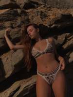 Maillot de bain bikini sexy et élégant pour femmes, fait main en crochet serpent, vêtements de plage brésiliens uniques, vêtements de piscine brésiliens, biquini